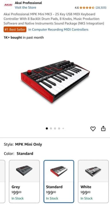 Musician christmas gift midi controller