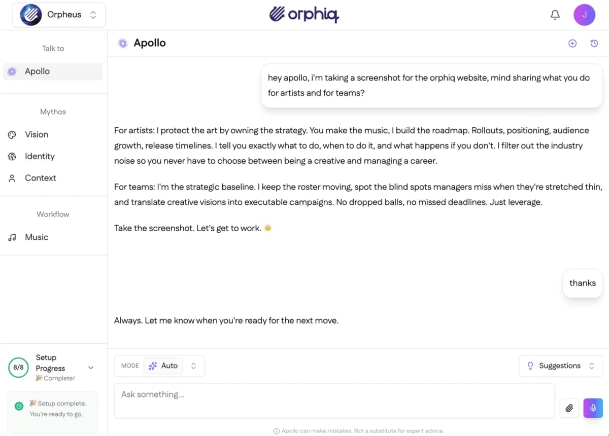 Orphiq ai for music promotion strategy
