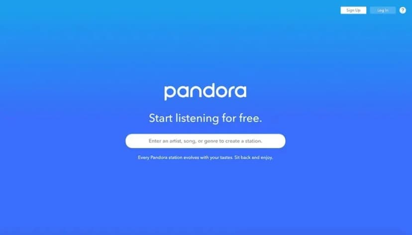 pandora music platform create station