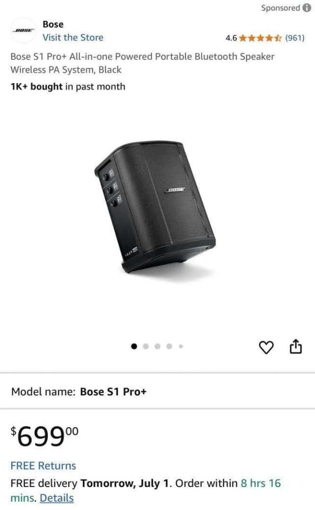 Portable pa system amazon product
