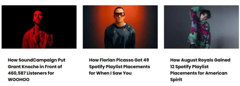 soundcampaign case studies of artists who released albums