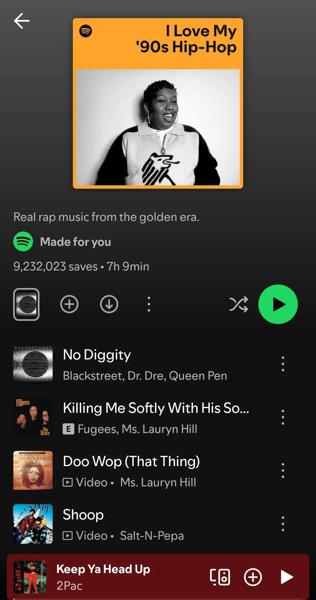 spotify playlist i love hip hop