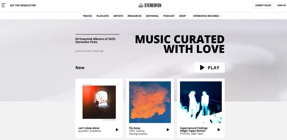 Stereofox music blog