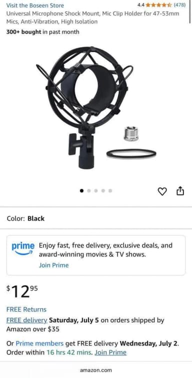 Studio mic pop filter musician gift