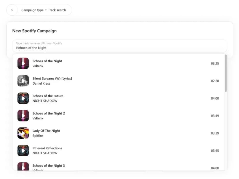 Submit your track to Spotify to gain followers