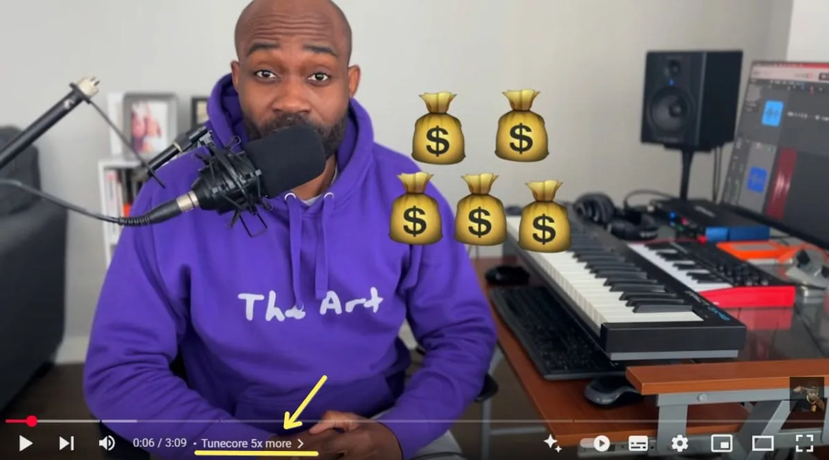 Tunecore pay five times more than Distrokid