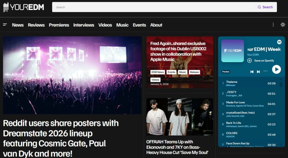 Youredm music blog