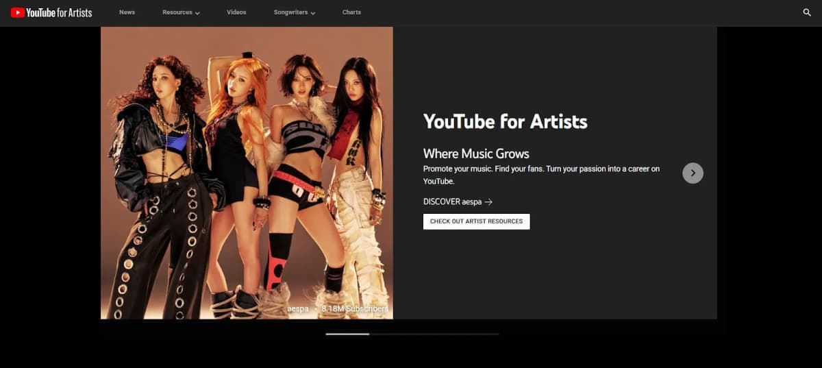 youtube for artists resoures music platform